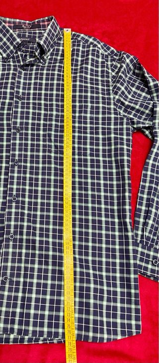 Camicia GANT Coast Twill Cotone Blu/Verde L