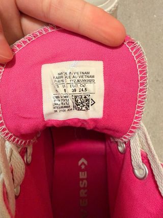 Converse Beige Plataforma Rosa