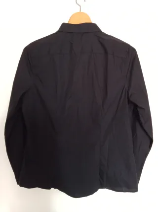 Camisa negra Dunnes botones Talla M