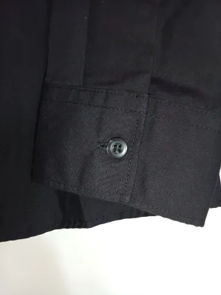 Camisa negra Dunnes botones Talla M