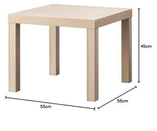 Conjunto 2 mesas auxiliares blancas