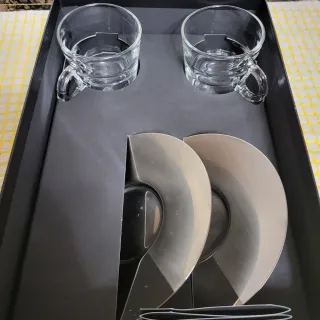 Juego 2 Tazas Café + Platos