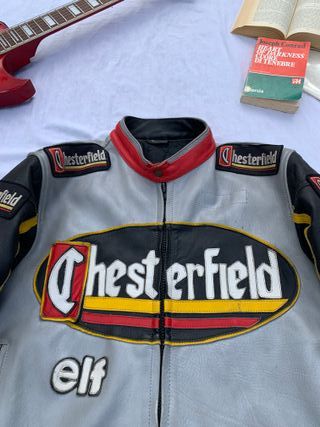 Vintage Chesterfield Racing Leather Motorcycle Jac