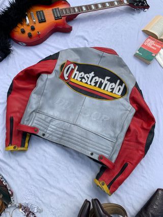 Vintage Chesterfield Racing Leather Motorcycle Jac