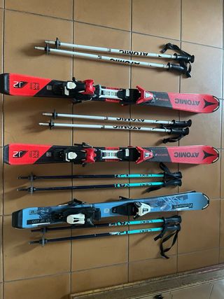 Esquís infantiles Atomic y Salomon