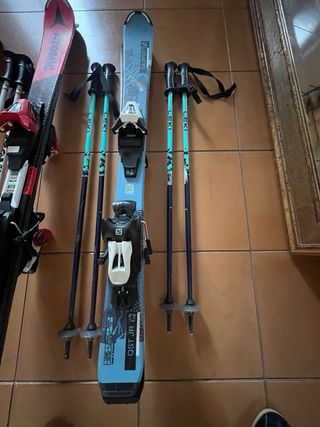 Esquís infantiles Atomic y Salomon