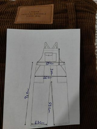 Jardineiras Lftman Castanhas Tamanho L