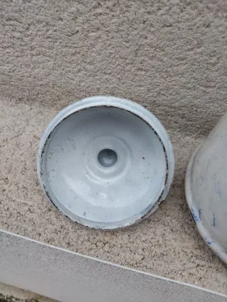 Lechera antigua metal esmaltado vintage rústica