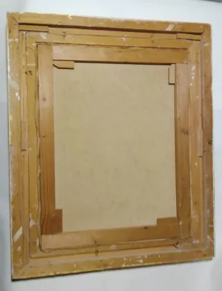 Quadro Cornice Legno Dorato Dipinto