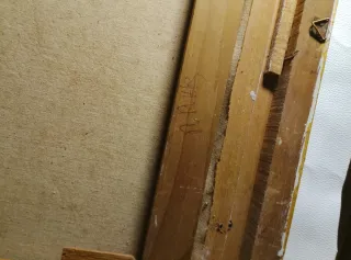 Quadro Cornice Legno Dorato Dipinto