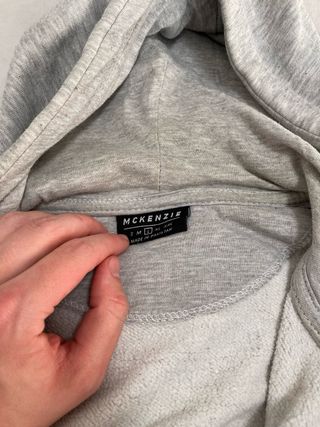 Sudadera McKenzie gris con cremallera