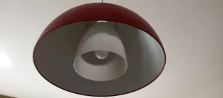 Lámpara colgante roja Ikea