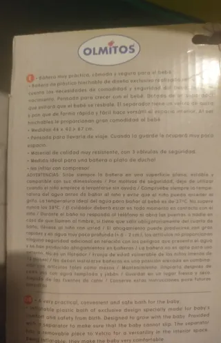 Bañera hinchable bebé