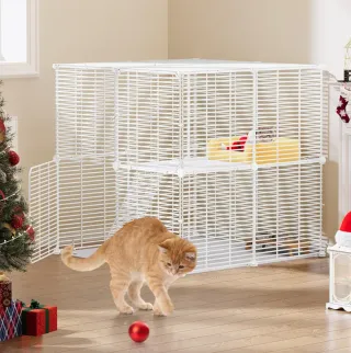 Jaula para animales blanca