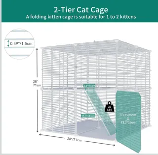 Jaula para animales blanca