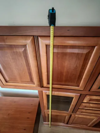 Mueble TV madera y cristal carpintero