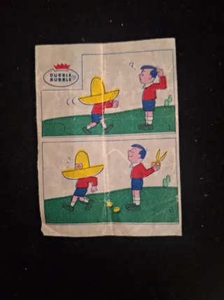 Lote 4 cromos chistes Dubble Bubble