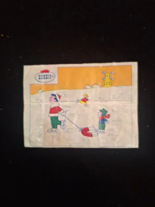 Lote 4 cromos chistes Dubble Bubble