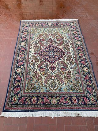 Tappeto Persiano Qum Kurk Seta e Lana