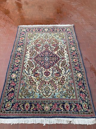 Tappeto Persiano Qum Kurk Seta e Lana