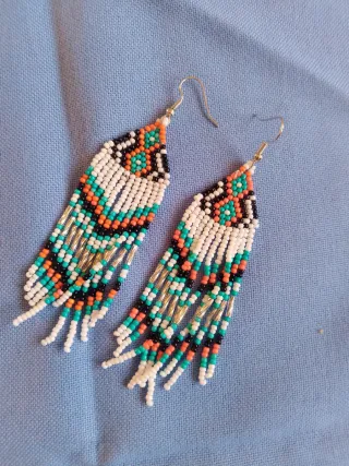 Pendientes Hippies Artesanales Multicolor