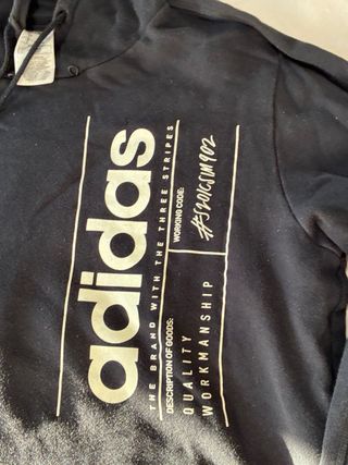 Sudadera Adidas Negra con Logo