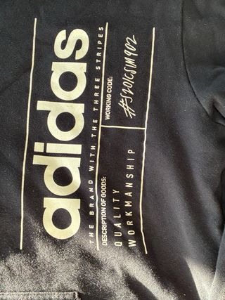 Sudadera Adidas Negra con Logo