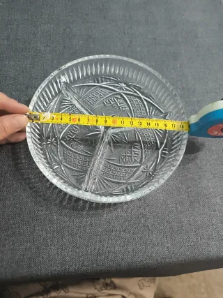 Bandeja cristal antigua