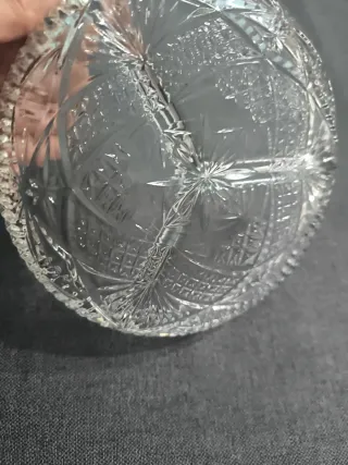 Bandeja cristal antigua