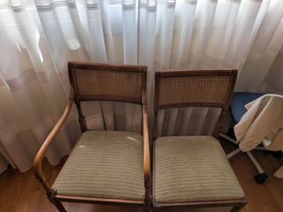 Sillas estilo Luis XVI - Madera y Rejilla