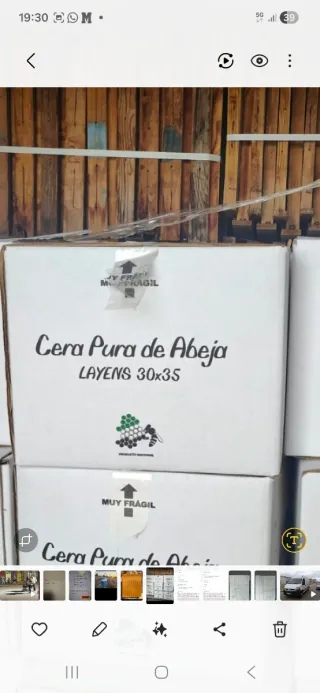 Láminas Cera de Abeja Layens 30x35