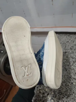 Botines Louis Vuitton Azules y Blancos