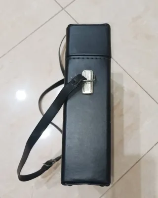 Custodia in similpelle  nera per cinepresa vintage