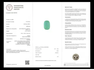 Smeraldo Naturale Zambia 5.18ct Ovale IGI