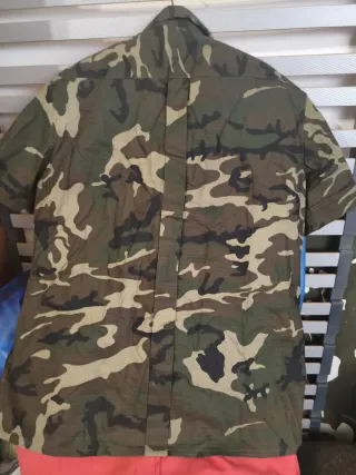 Antigua Camisa militar camuflaje parche emblema