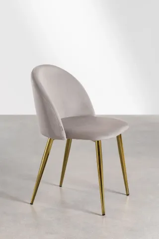 Sillas Comedor SKLUM Terciopelo Dorado