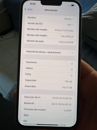 iPhone 13 Pro Max 128GB Dorado Batería 76%