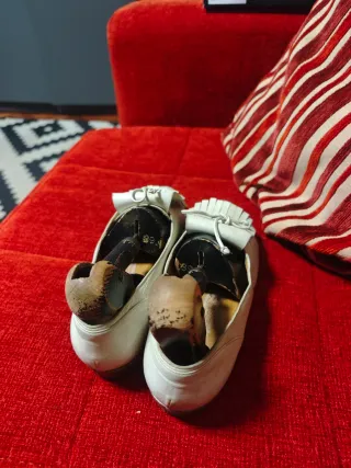 Mocasines Loewe blancos con flecos