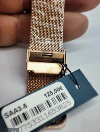 Reloj Amelia Parker Negro y Dorado Mujer