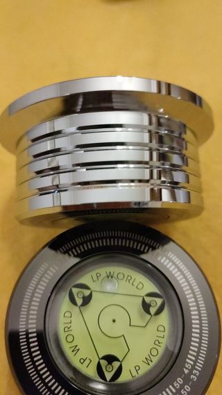 1 Estabilizador Vinilo LP WORLD Clamp Negro/Plata