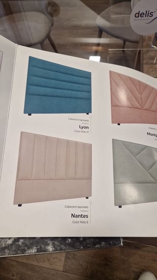 Cabezal Cama Beige Cuero Sintético 180/190