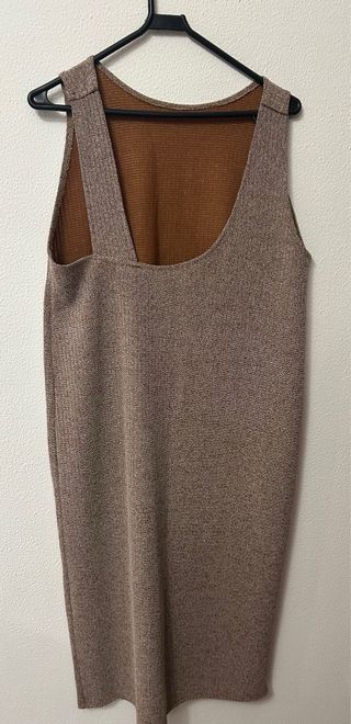 Vestido Zara jaspeado sin mangas