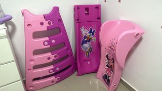 Tobogán infantil rosa y morado