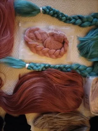 Lote 14 Pelucas Cosplay Varios Colores