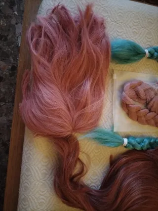 Lote 14 Pelucas Cosplay Varios Colores