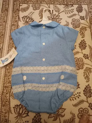 Pelele bebé celeste 12 meses