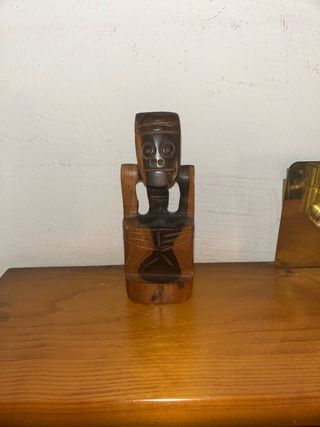 Conjunto 3 Bustos Africanos Madera Noble (Ébano)