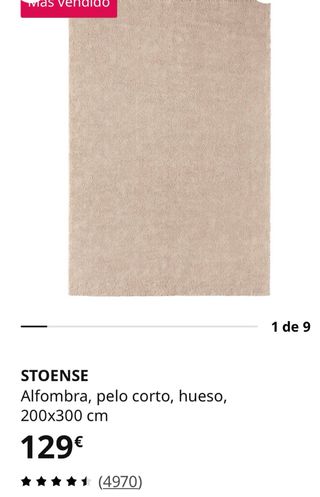 Alfombra pelo corto beige y gris