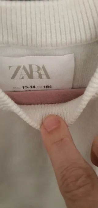 Top punto beige Zara 13-14 años