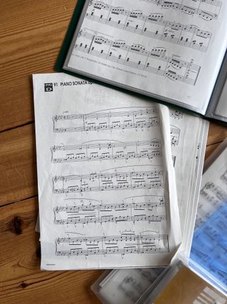 Lote partituras piano